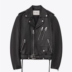 BLK DNM‎ Black Leather Biker Jacket 16